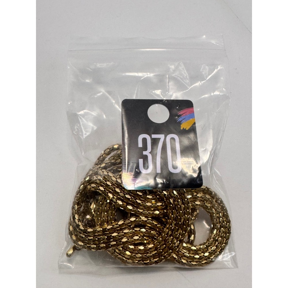 Estate Vintage Gold Tone Multi Strand Liquid Mesh Cable Knot Necklace Art Deco - Picture 6 of 6